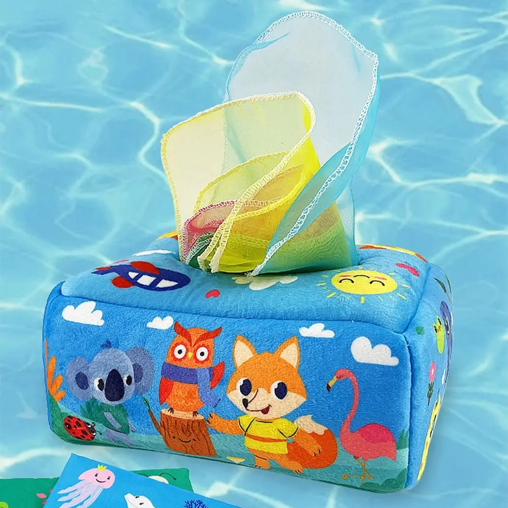 

Cartoon Outer Space Infant Kids Pull Along Tissue Box Montessori Finger Exercise Magic Tissue Box Baby Sensory Toy