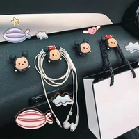 disney cars traceless hook strong adhesive front seat back car hook anime cute accessories decoration interior for women girls