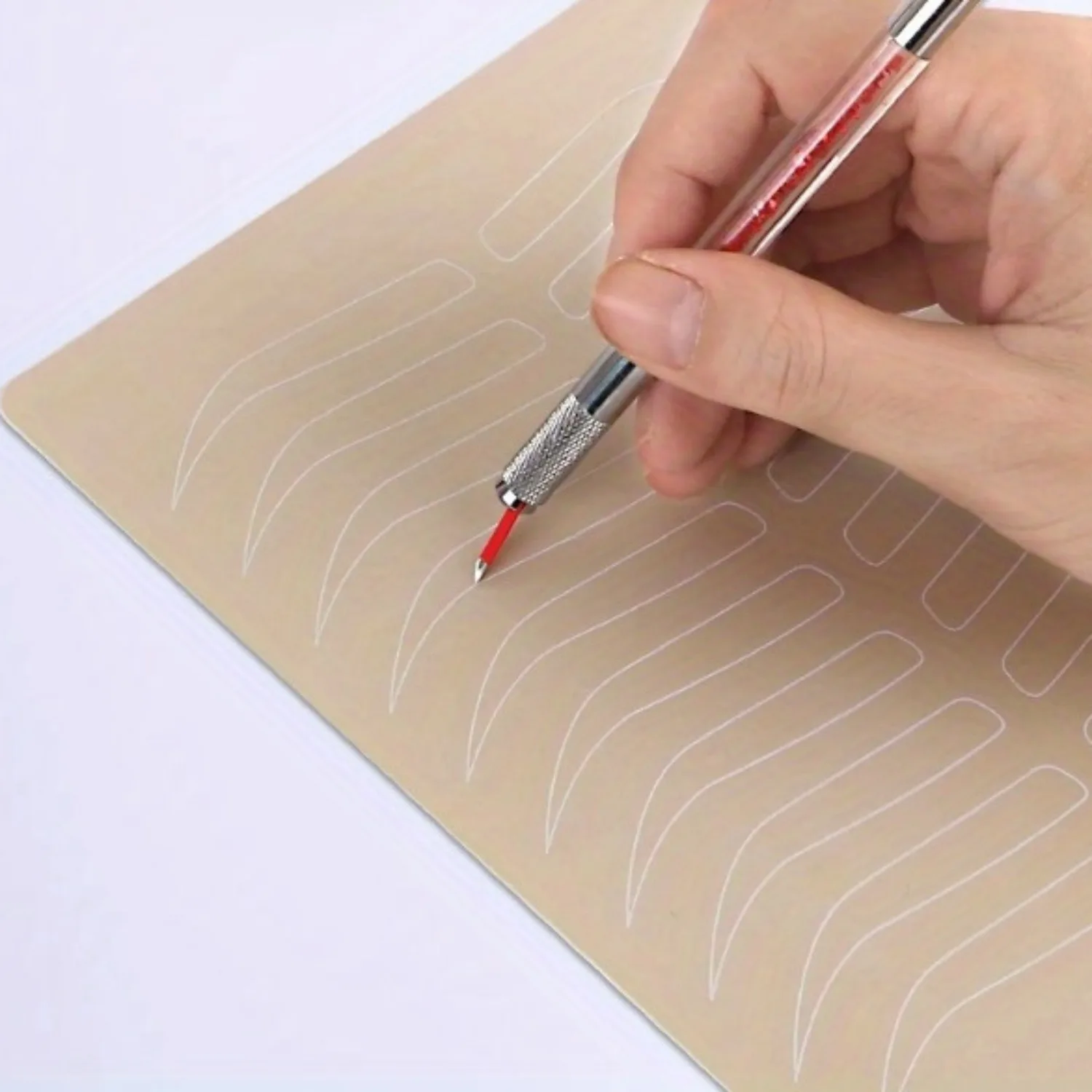 Кожа для практики микроблейдинга бровей силиконовая кожа перманентного макияжа