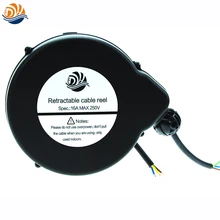 Customized Connector Small 2C/3C 10-13A Power Extension Electric Retractable Cable Reel 