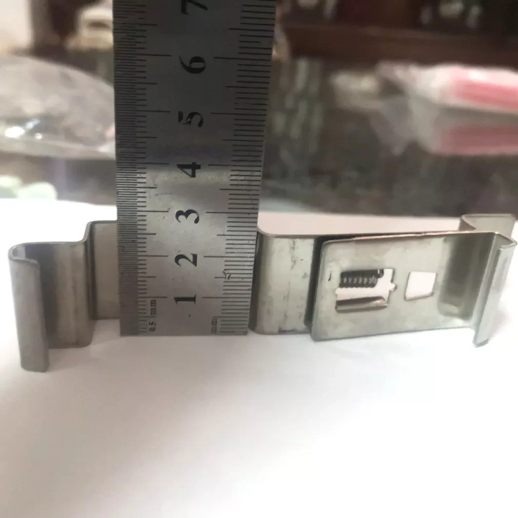 

Rectangular Car License Plate Spring Loaded Stainless Steel Bracket Cars Frame Holder Clamps Trailer Number Plate Clips 2 PCS