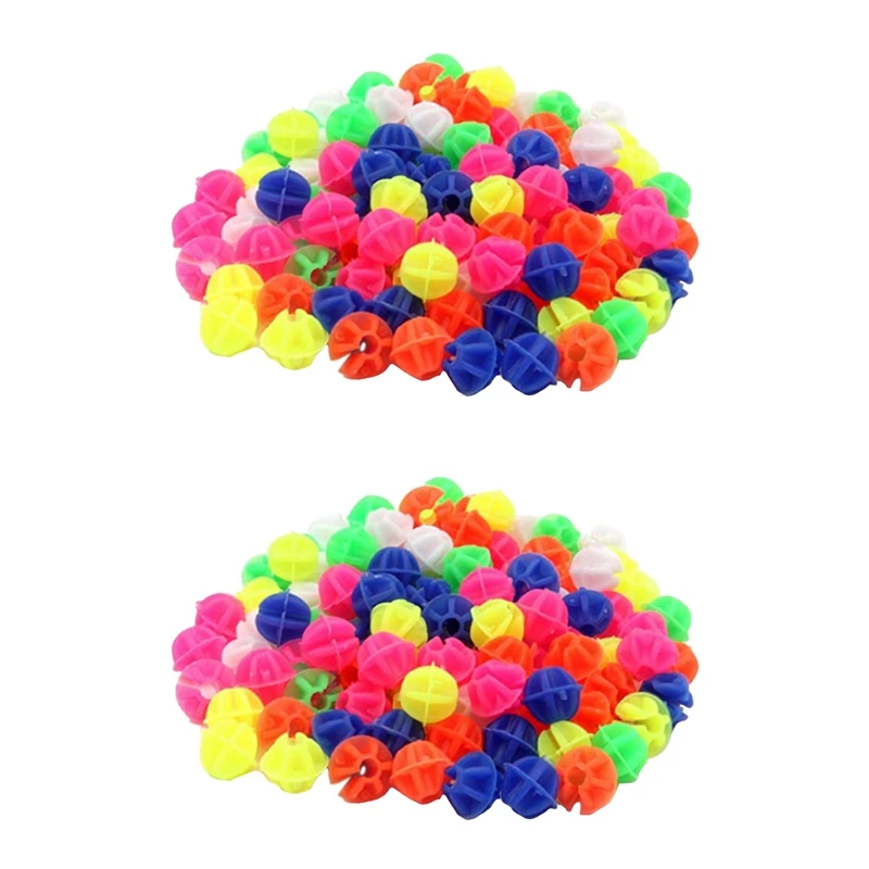 

316Pcs Bicycle Round Decorative Colored Beads Spokes Decorations Plastic Cilp Spoke Beads