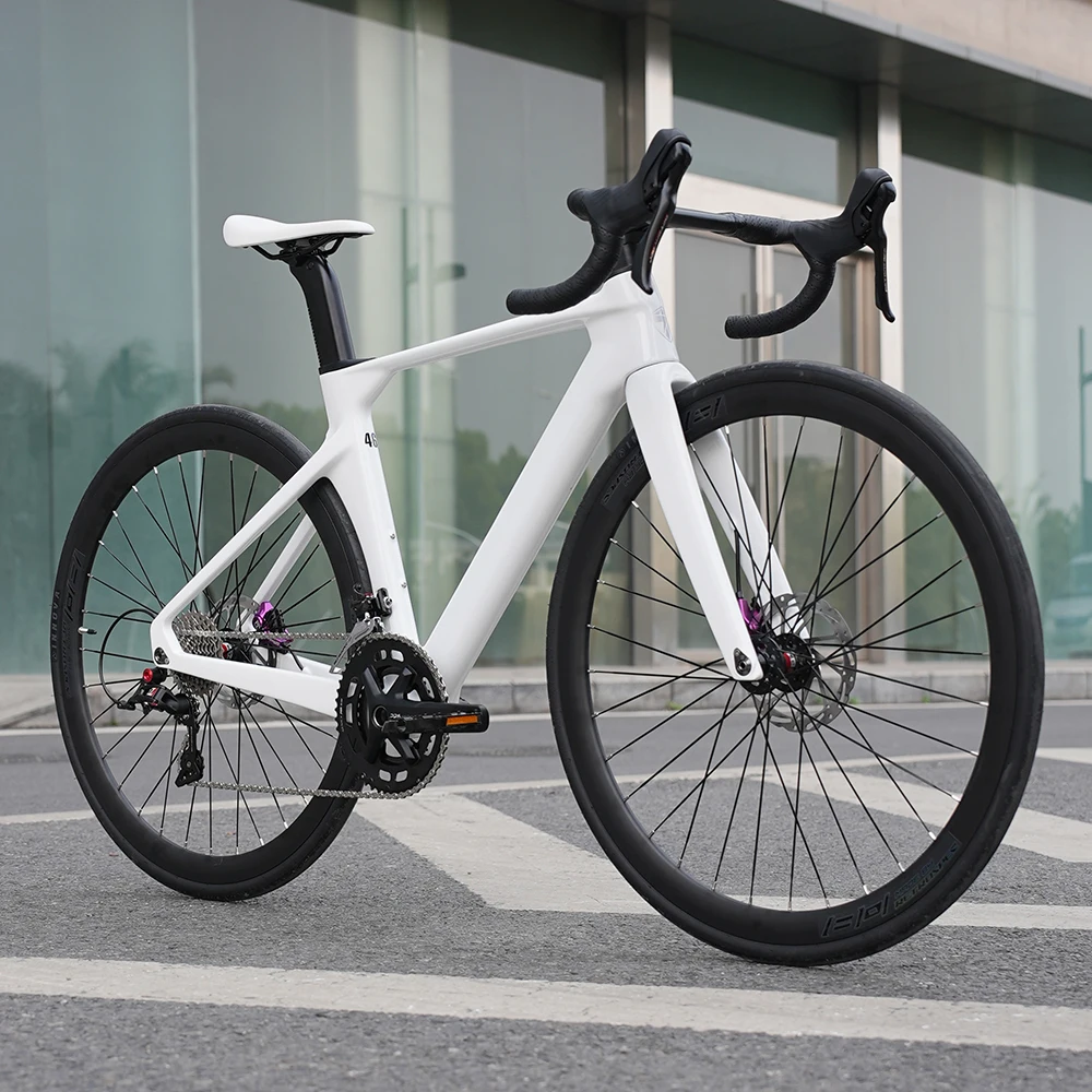 Фото Велосипед TWITTER Storm Rider Carbon Road 22S с механическими гидравлическими дисковыми тормозами 700c для начинающих, взрослых, городской, мужской и женский №1
