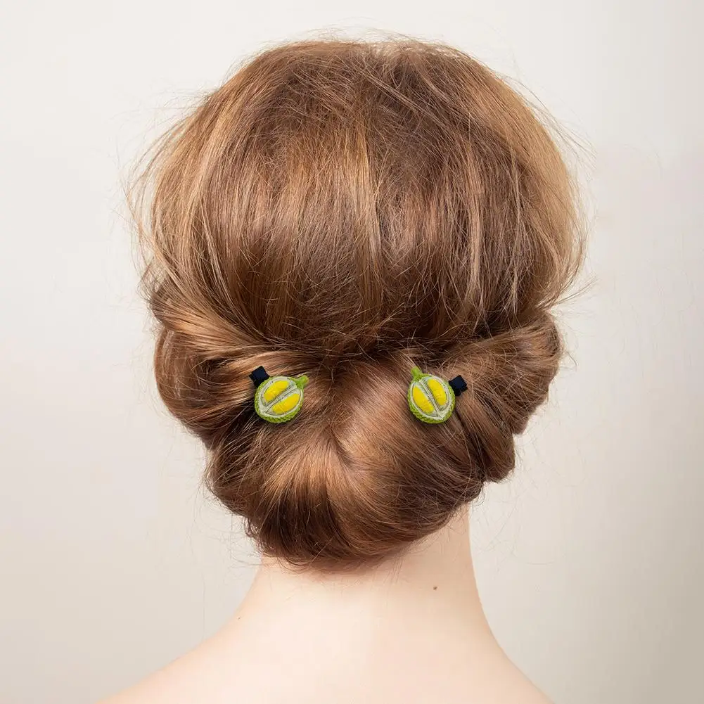Заколка для волос с тропическими фруктами 3D Двойная заколка реквизит фото