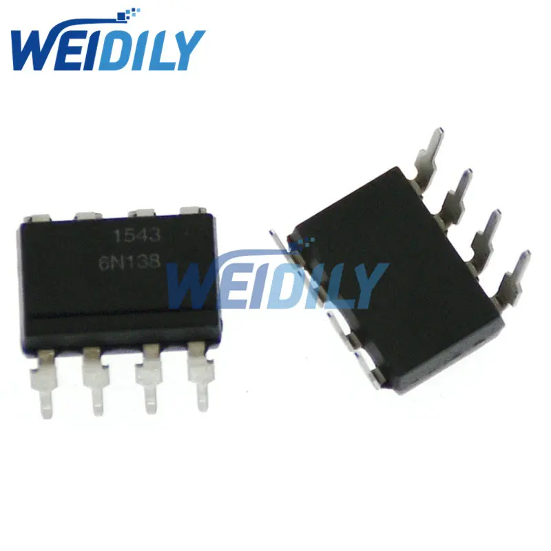 

10 шт. 6N138 EL6N138 DIP-8 DIP фотоэлектрический соединитель Новый IC