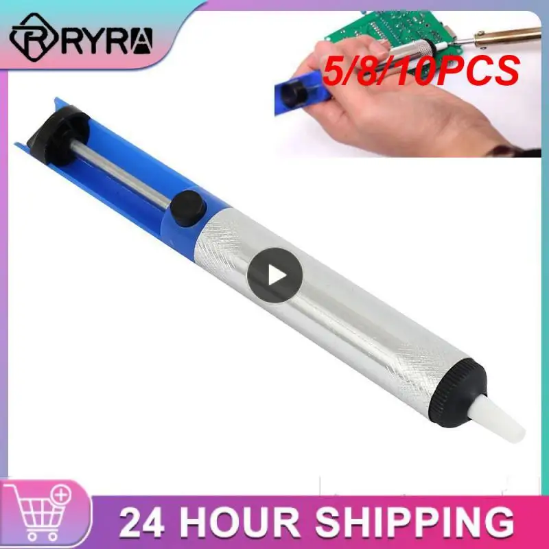 

5/8/10PCS Aluminum Alloy Desolder High Temperature Removal Vacuum Soldering Sucker Pen Strong Manual Hand Welding Tools