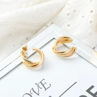 minimalist silver earrings for women ins fashion simple water drop geometric handmade party jewelry gifts