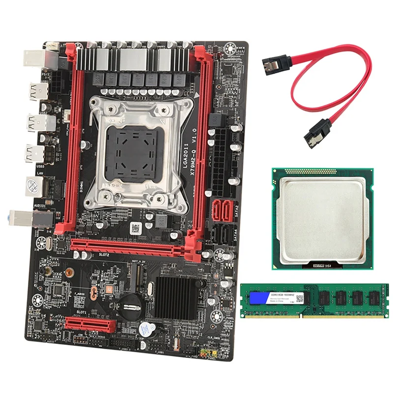 

X79 (X79M-Q) Motherboard With E5-2670 V2 CPU+8G DDR3 RAM LGA 2011 2XDDR3 ECC RAM PCIE16X 4X USB2.0 SATA2.0 Motherboard