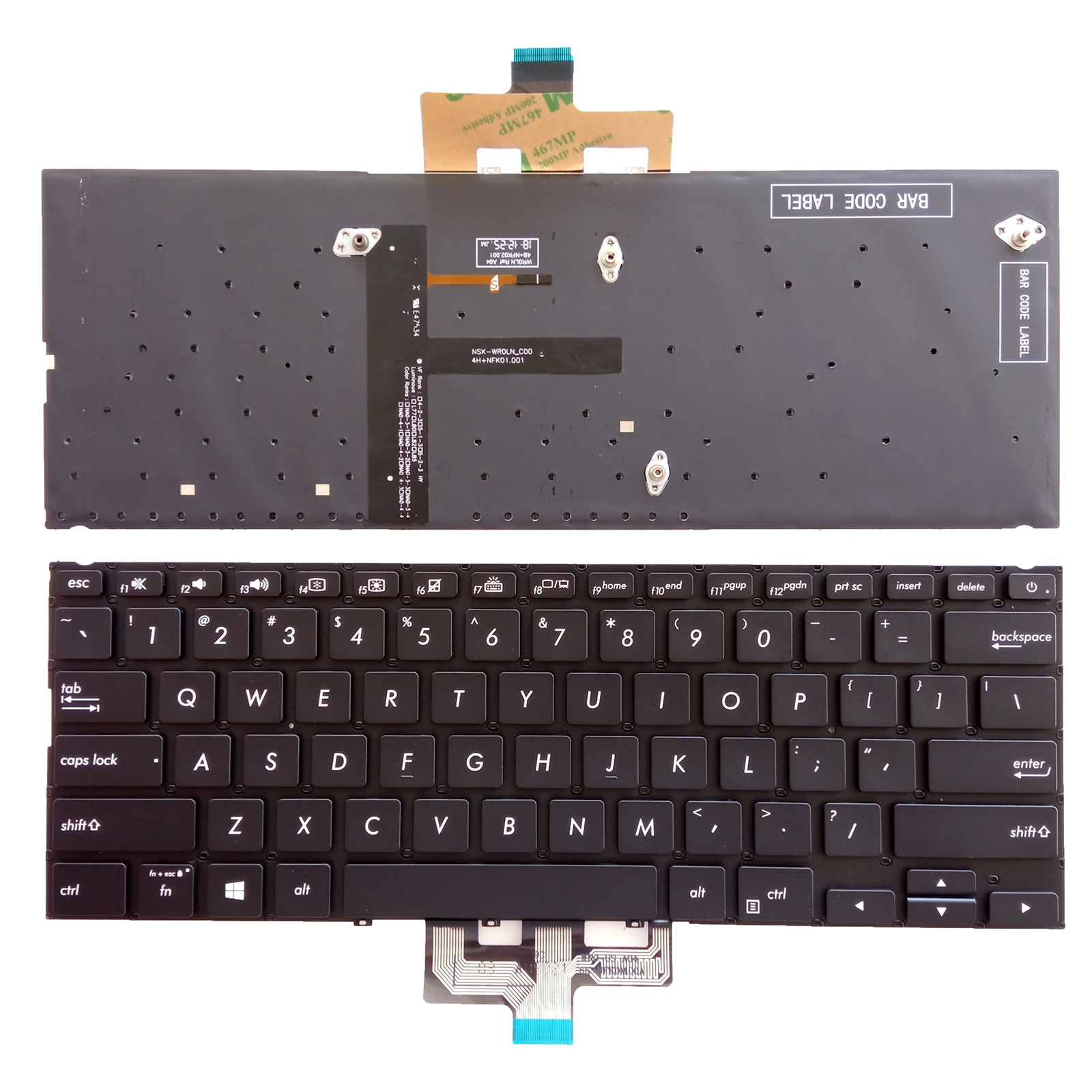 

US Backlit Keyboard for Asus ZenBook UX433 UX433FA UX433FN UX433FQ UX433FAC FAW