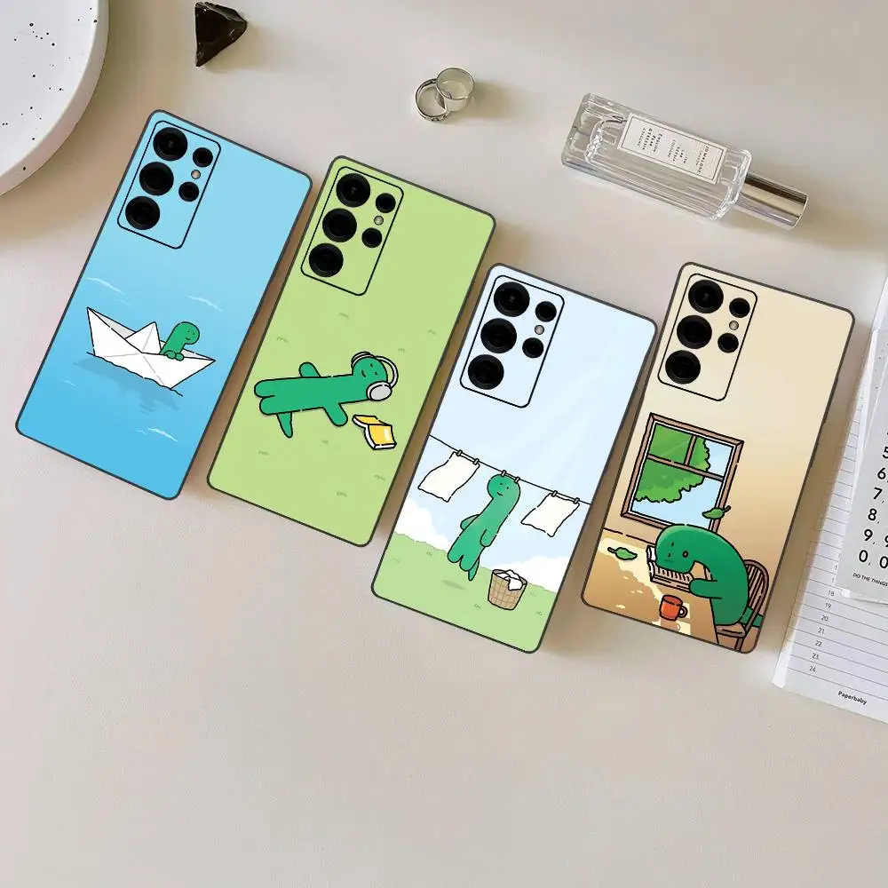 Фото Чехол для телефона J-JOGUMAN Studio Dinosaur Cute для Samsung S 24 fe 25 Ultra plus 20 lite 21 30 22 23 24 22 Ultra 5G Fundas №1