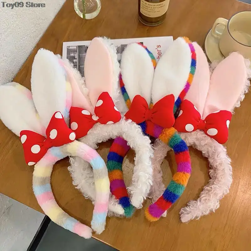 

1PC Rabbit Ear Headband Hat Strawberry Flower Bunny Ear Hair Band Happy Easter Day Gifts Girl Princess Birthday Rabbit Hair Hoop