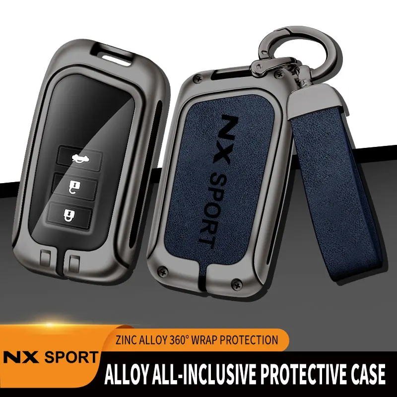 

Zinc Alloy Car Key Cover For Lexus NX Remote Control Protector NX350h NX260 NX200 NX300h F SPORT For Lexus Key Case Accessories