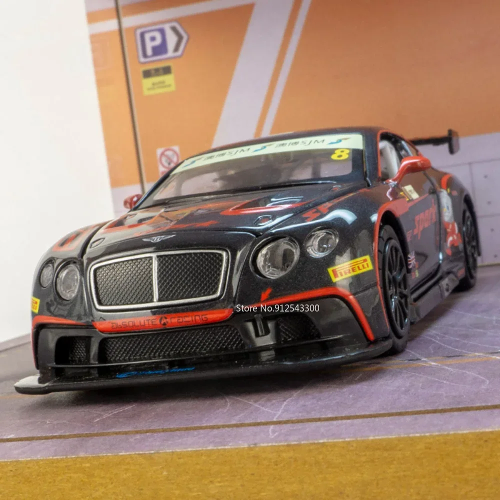 Модель автомобиля Bentley Continental GT3 в масштабе 1/32 игрушечный спортивный гоночный