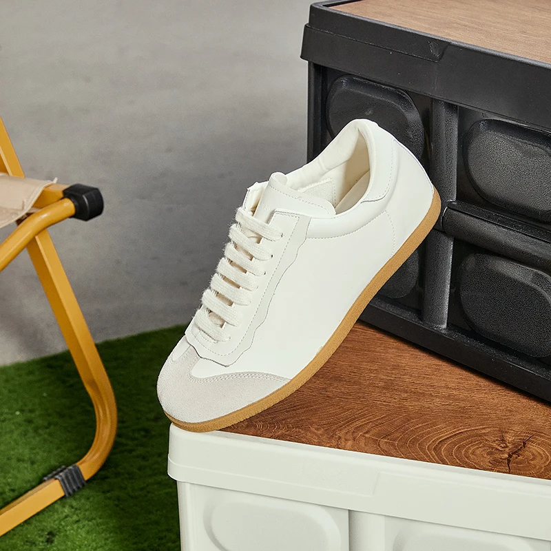 Platform Sports Shoes Girls Flats Running Genuine Leather Casual Sneakers Women Trends 2023 Fashion Chunky Elegant Tennis Female