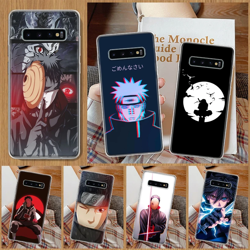 Обезболивающий телефонный чехол Naruto Uchiha Obito для Samsung Galaxy S20 FE S21 Ultra S22 Plus S10 Lite S9 S8 J4 J6