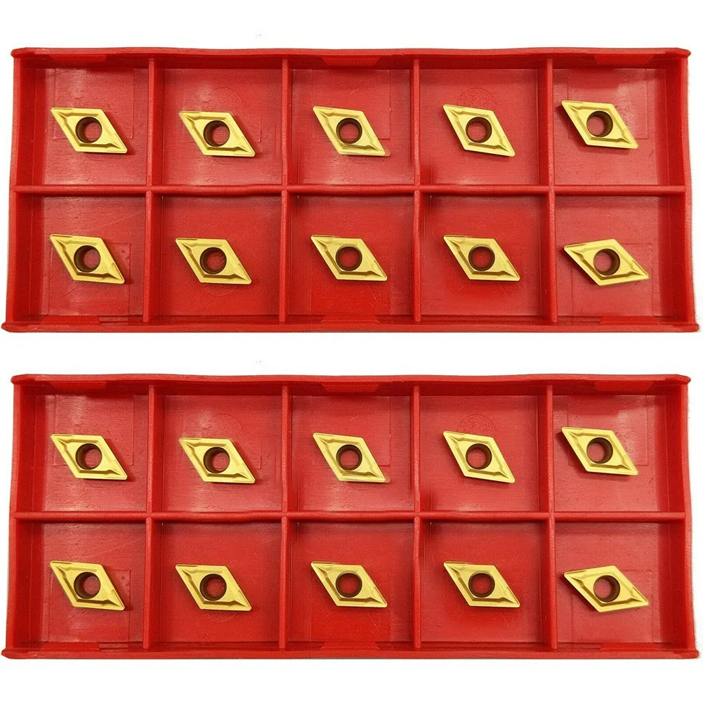 

Cutting Blade Tools 20pcs Accessories Carbide Inserts DCMT070204 Durable Finishing For Lathe Turning Boring Bar