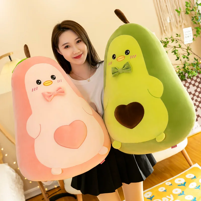 

Hot DUCK Avocado Stuffed Plush Toy Filled Fruit Cushion Pillow Soft Plush Doll Toy Child Baby Girl Birthday Gift Sleeping Pillow
