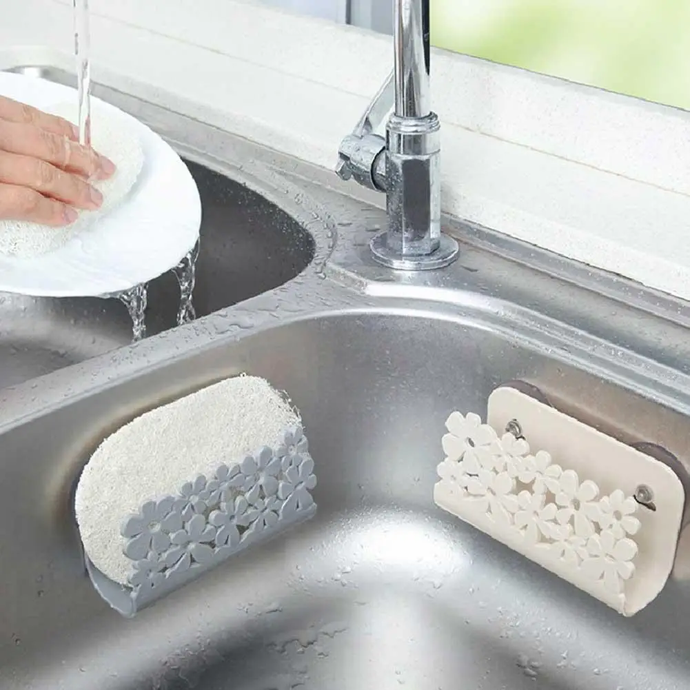 

Suction Cup Sponge Holder Sponge Storage Rack Kitchen Sponge Holder Shelf Kitchen Accessorie Drain Sink Soap Sink Rack Orga U4q6