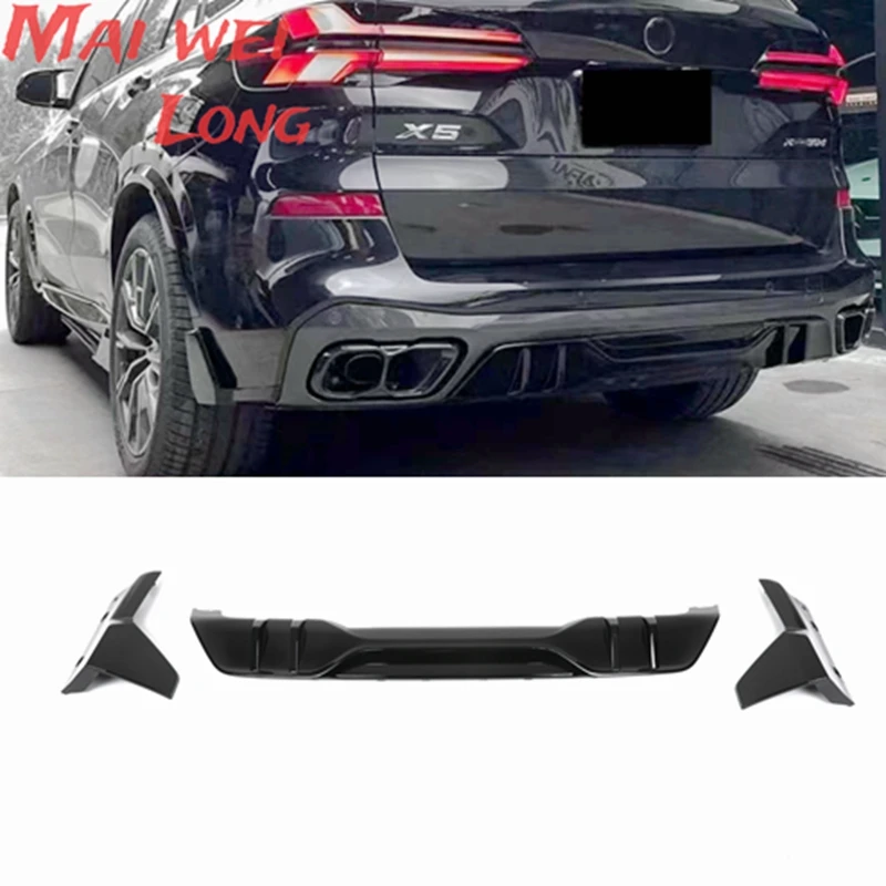 Для BMW X5 G05 LCI M Sport 2023 + задний диффузор из углеродного волокна бампер спойлер