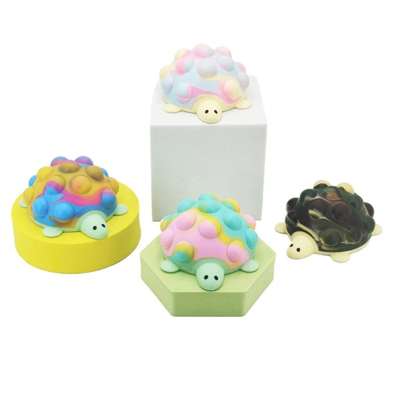 

Pop Toy 3D Stylish Kawaii Turtle Pinch Ball Silicone Push Its Bubble Balls Anti-Stress Vent Toys for Kids Adults Gifts