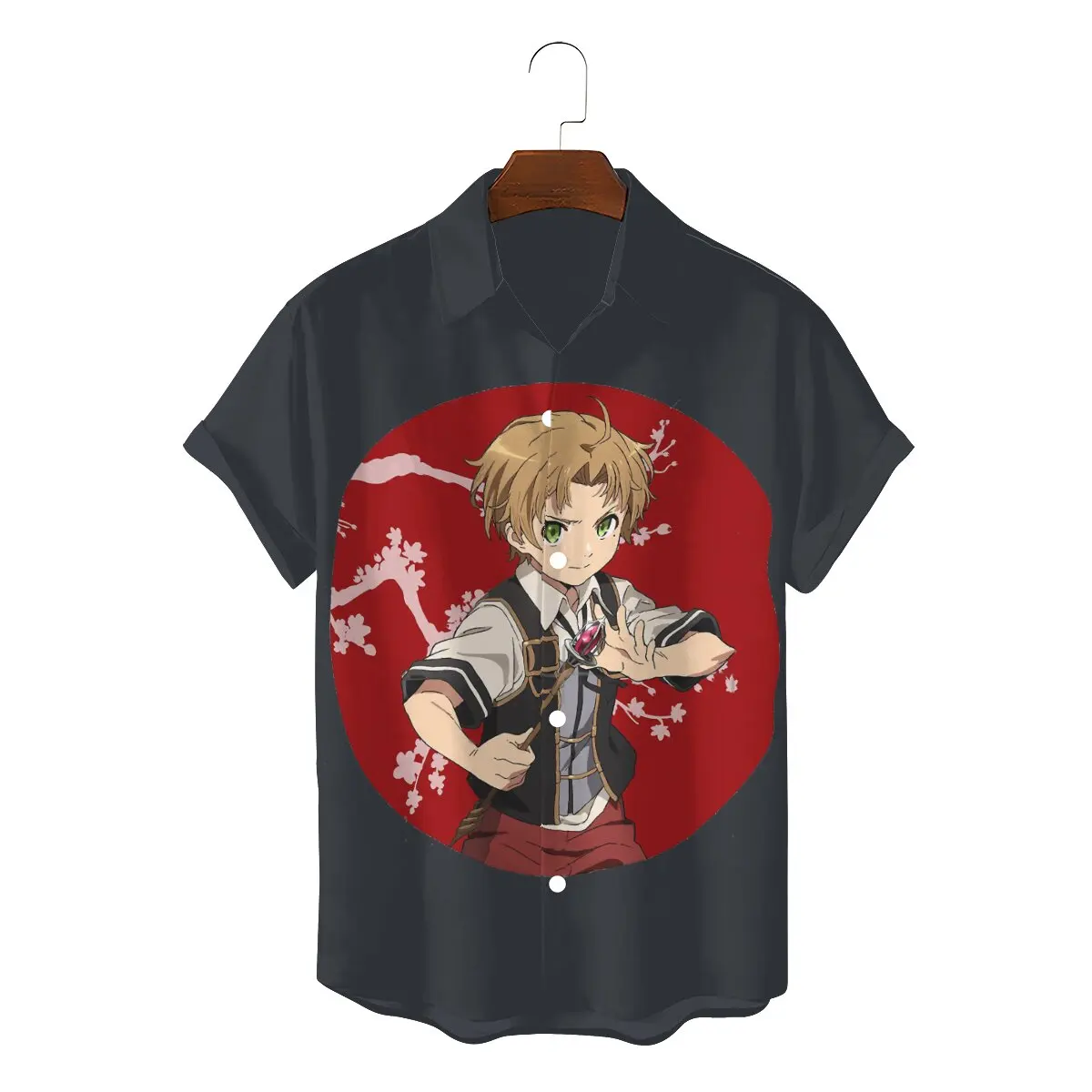 

Рубашка Mushoku Tensei с объемным рисунком, элегантная одежда для отдыха с принтом в стиле аниме, арниме, рэйдос серая крыса, новый дизайн, Большая ...