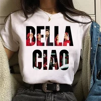 new fashion women tshirt bella ciao t shirt la ca sa de papel t shirt female short sleeve tops tee summwe woman t shirts tops