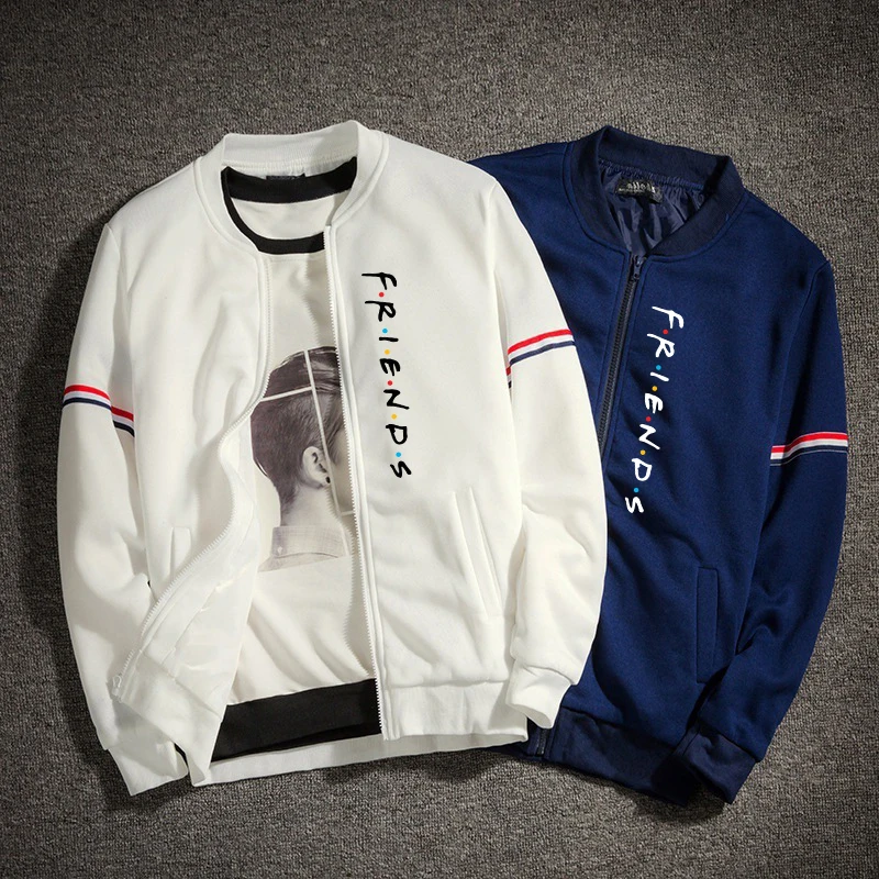 

Куртка мужская бейсбольная на молнии, повседневная однотонная, с индивидуальным принтом, уличная одежда, спортивная одежда на молнии, весна...