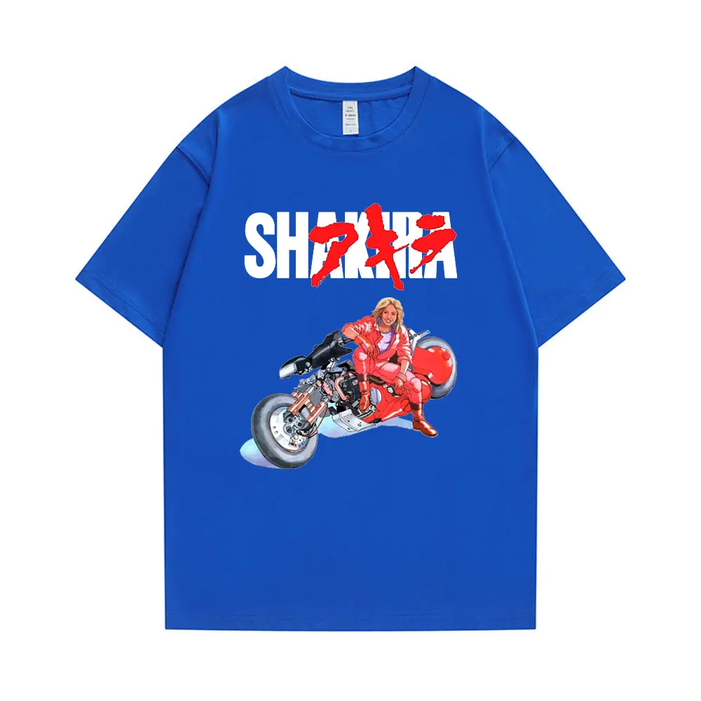 Футболка Shakira летняя футболка Akira Shotaro Kaneda с мотоциклом Япония футболки аниме
