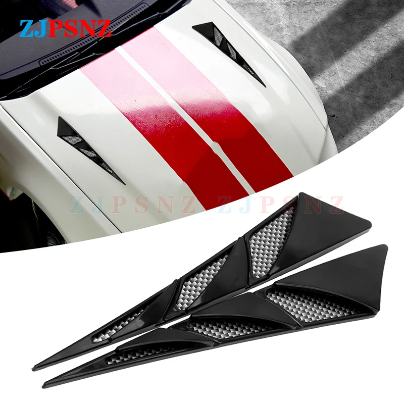 

Universal ABS Sticker Fashion Car Hood Stickers Side Air Intake Flow Vent Cover Decorative Auto Exterior Decoration Water proof