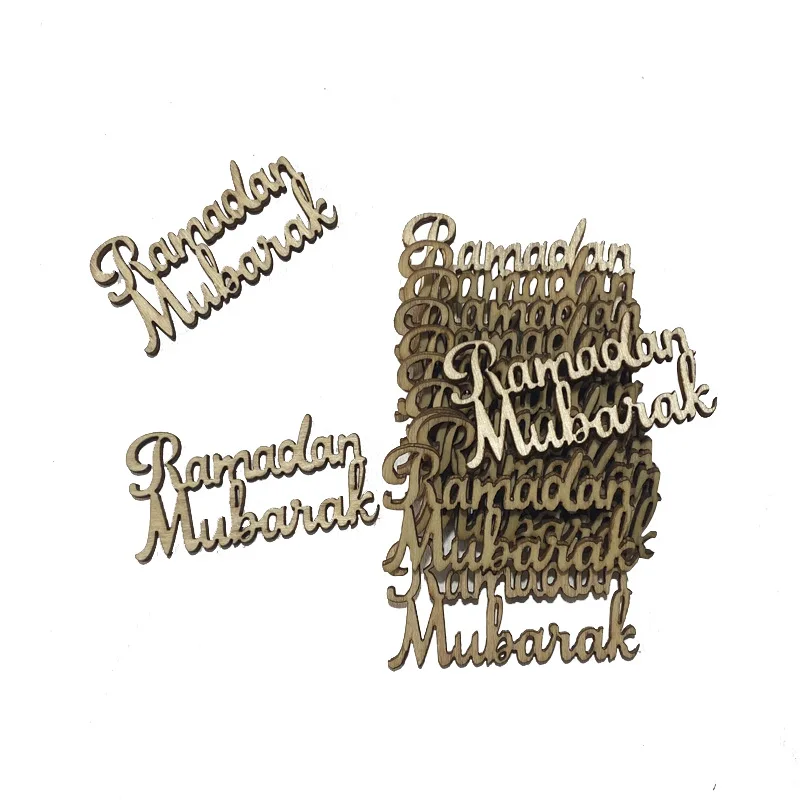 

Ramadan Mubarak Wooden Ornaments Eid Mubarak Decorations for Home Kareem EID Gifts Islamic Muslim Party Supplies AL Adha Decor