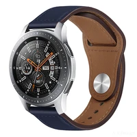 20mm 22mm genuine leather band strap for samsung galaxy watch 42mm 46mm for samsung watch3 41mm 45mm replacement band strap