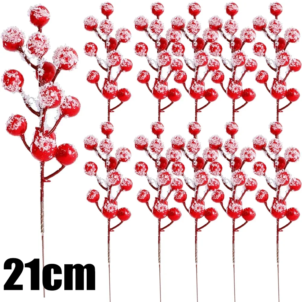 

Искусственные красные ягоды для декора