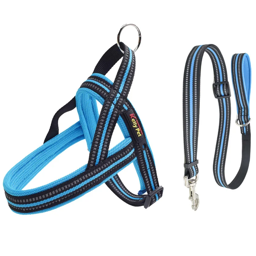 

Dogs Dog Harness Luxury Large Luminous Collar Reflective Pet Vest Leash Medium Breathable Tactical Military Supplies Outdoor Y