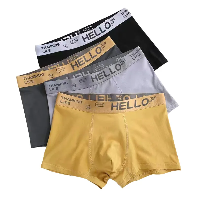 Boxers Men's Panties Underwear Comfortable Man Cotton Underpants Cuecas Calzoncillos Breathable Men's Underwear Size L-4XL