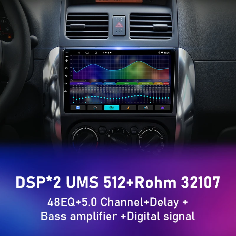 $77.54 Android Car Radio for Suzuki SX4 2006-2013 Fiat Sedici 2005-2014 Multimedia Video Player Navigation 2din Carplay Stereo Audio