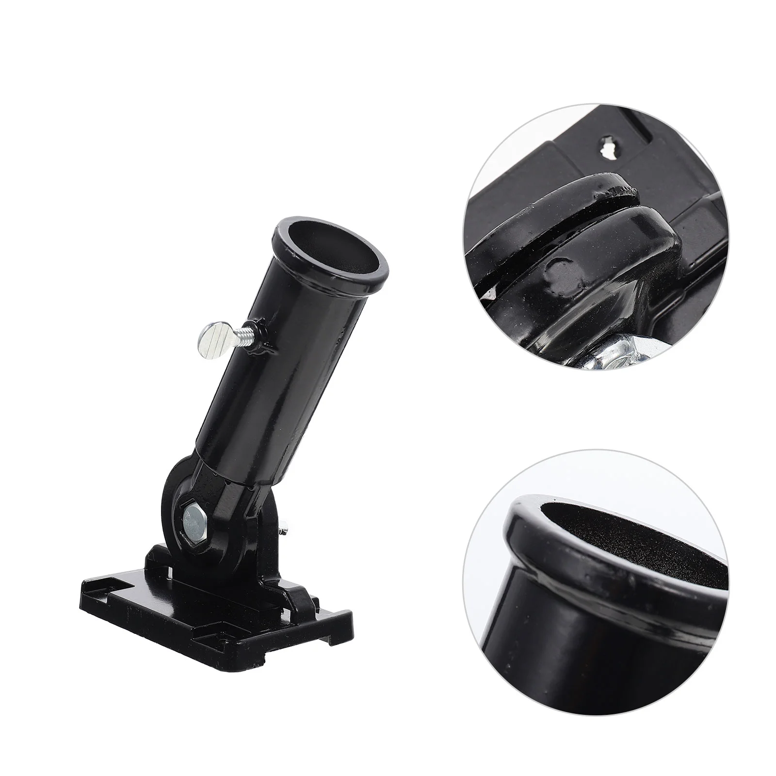 

Flag Pole Holder Bracket Flagpole Mount Outdoor Garden Stand Wall House Display Mounting Bracket Socket Base Iron Support