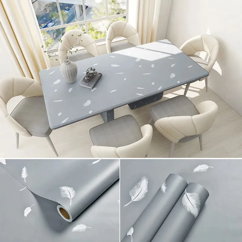 Обои из ПВХ с перьями самоклеящиеся съемные водонепроницаемые для рабочего
