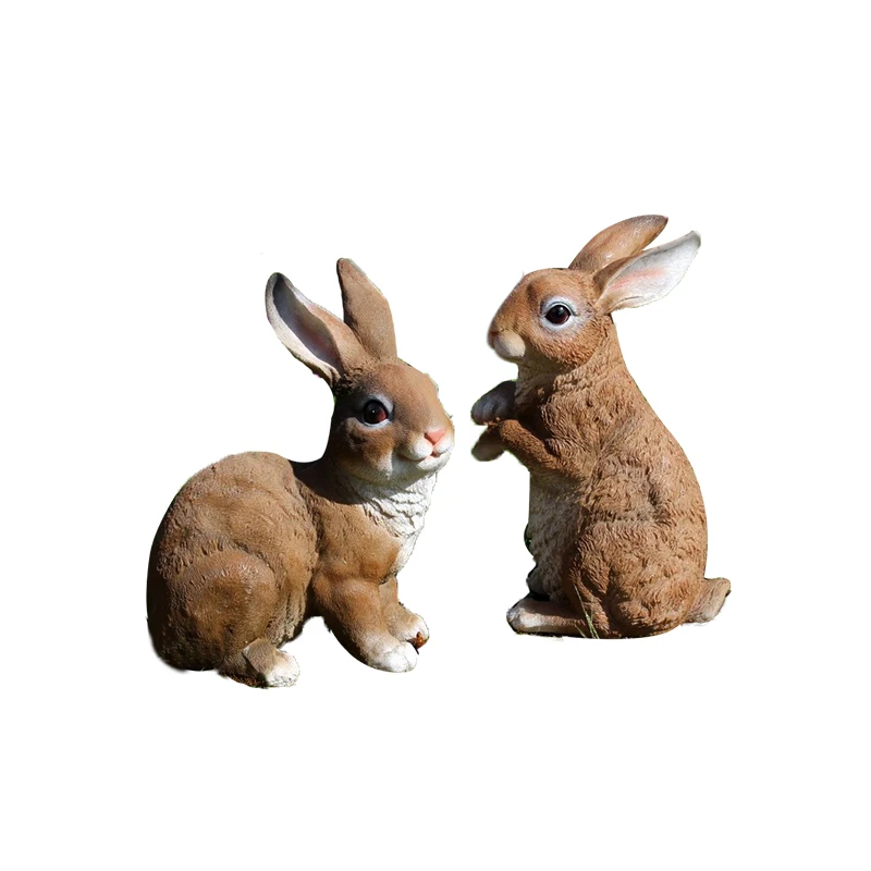 Villa gardening garden decoration household garden decoration decoration garden landscape landscape creation simulation rabbit