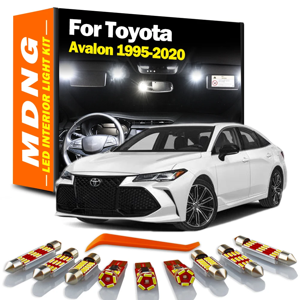 

MDNG светодиодная интерьерная с Canbus купол светильник комплект для Toyota Avalon 1995-2014 2015 2016 2017 2018 2019 2020 Автомобильные светодиодные лампы без ошибок