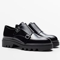 jennydave shoes women ins fashion blogger retro slip on flat shoes cowhide loafers women marry jane fashion genuine leather