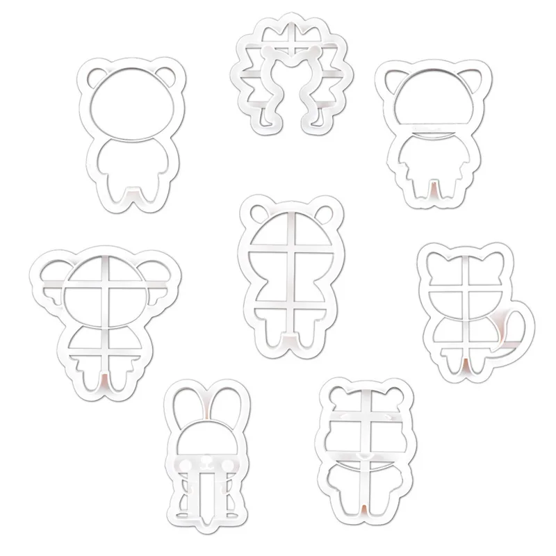 

1Pcs/Set Small Animal Plastic Molds Chocolate Ice Kitchens Cookies Bread Jelly Cakes Cooking Accessories Decorations Baking Tool