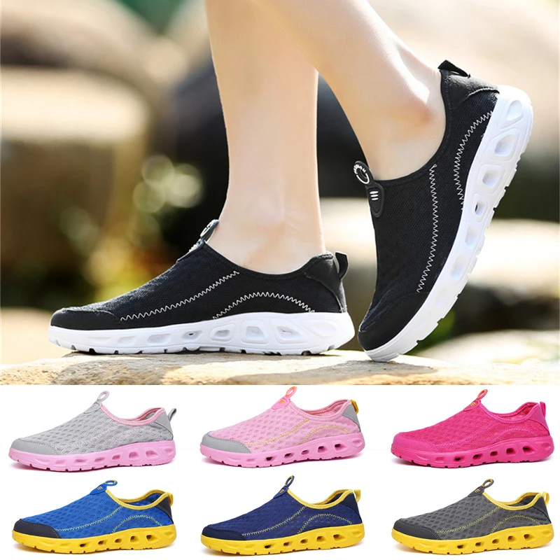 

Couple Loafers Summer Flat Sneakers Men Woman Lightweight Breathable Sport Slip-on Walking Shoes Size 43 Women Shoes