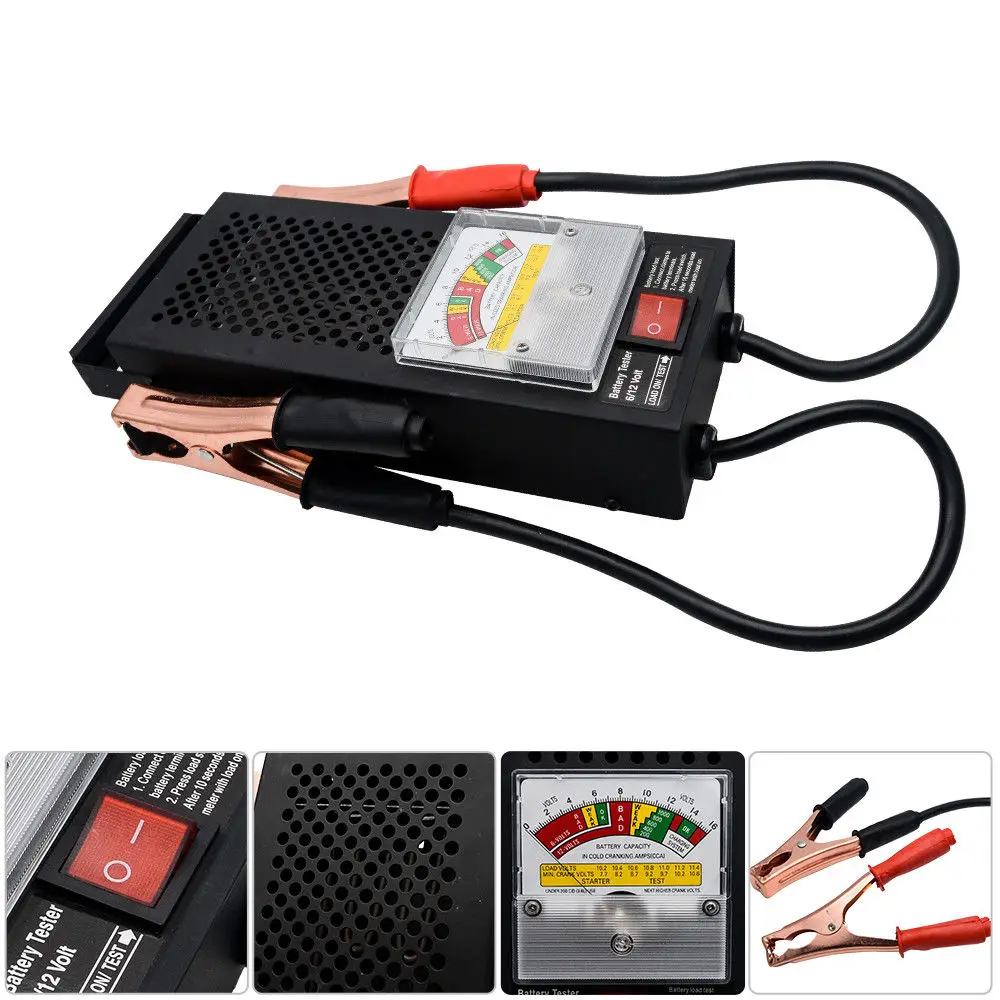 

6V~12V 100Amp Car Van Auto Battery Load Drop And Charging System Tester Checker
