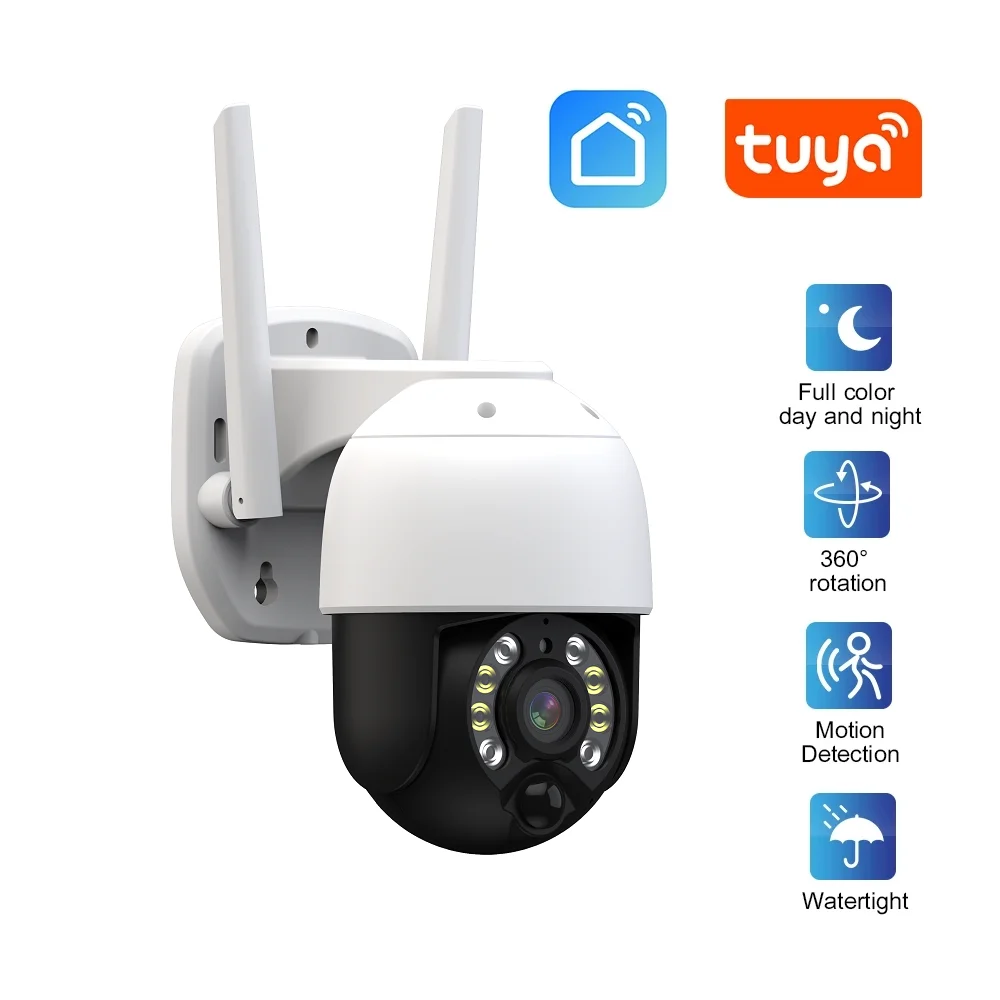 

3MP HD Wifi IP Camera Tuya Smart Auto Tracking 2K Wireless Security Camera Outdoor PTZ 4X Zoom AI Detection Video Surveillance
