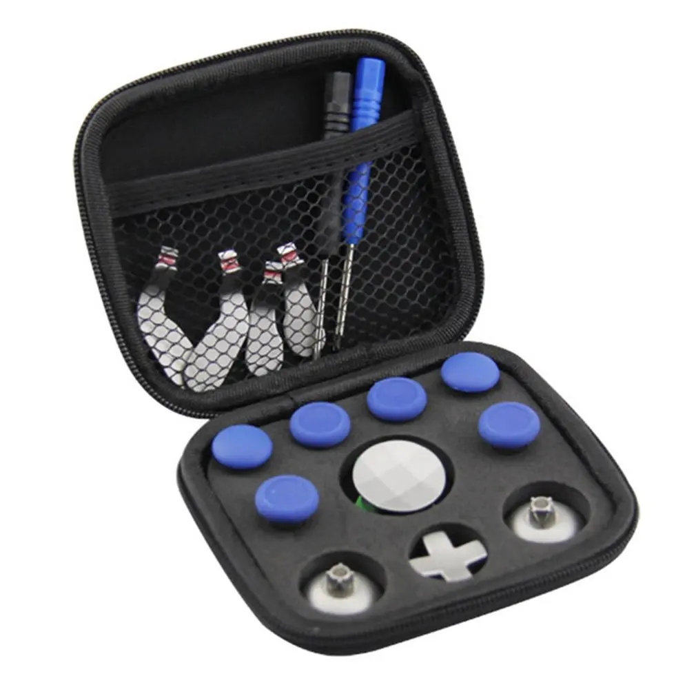 

18pcs Full Set Joystick Caps DIY Replacement Repair Part Kit Button Paddles For One Elite Gamepad Joystick Controller