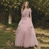 lamya sexy illusion floor length evening dresses scalloped spaghetti strap prom dress elegant pink plus size robe de soire