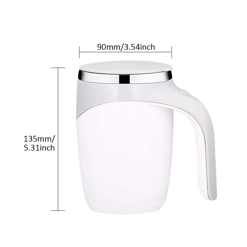 Automatic Stirring Cup Mug Rechargeable Portable Coffee Electric Stirring Stainless Steel Rotating Magnetic Home Drinking Tools images - 6