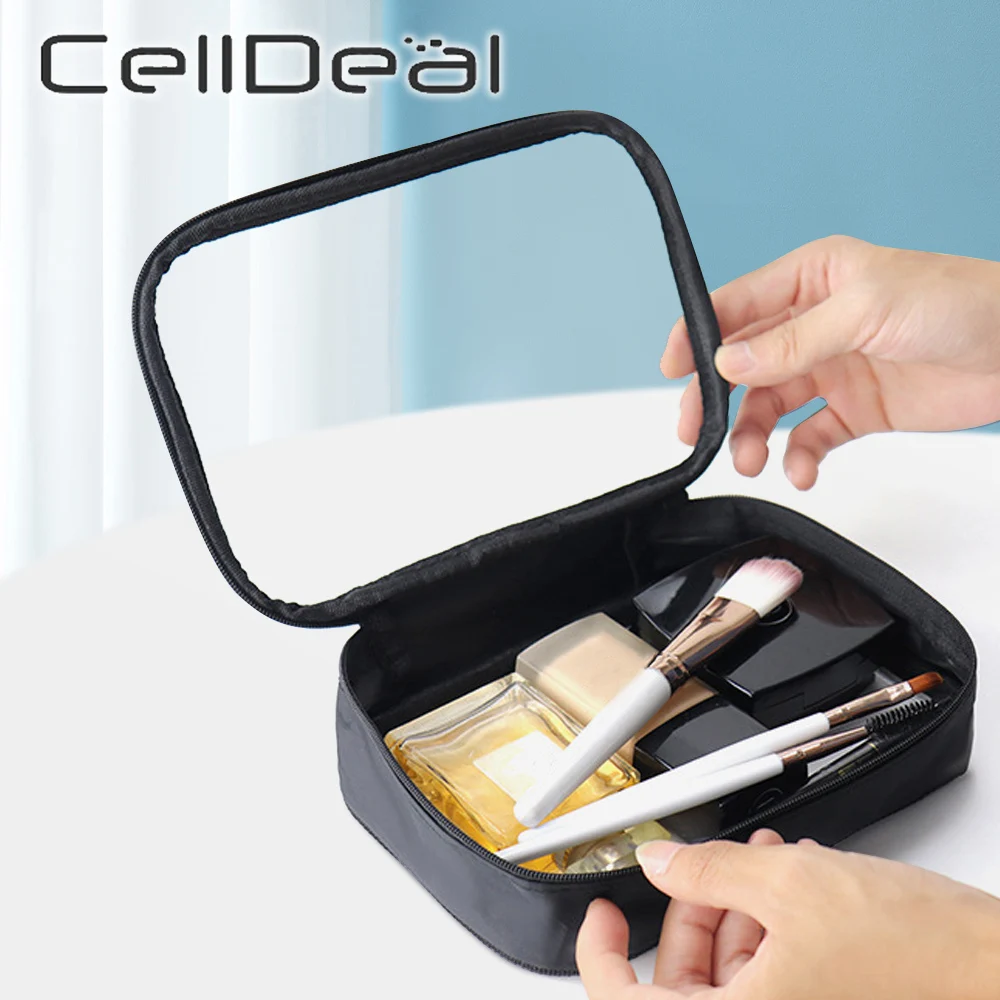 

Transparent Cosmetic Bag Waterproof Clear Makeup Bags For Women Men Portable Travel Toiletry Wash Organizer Zipper free shipping