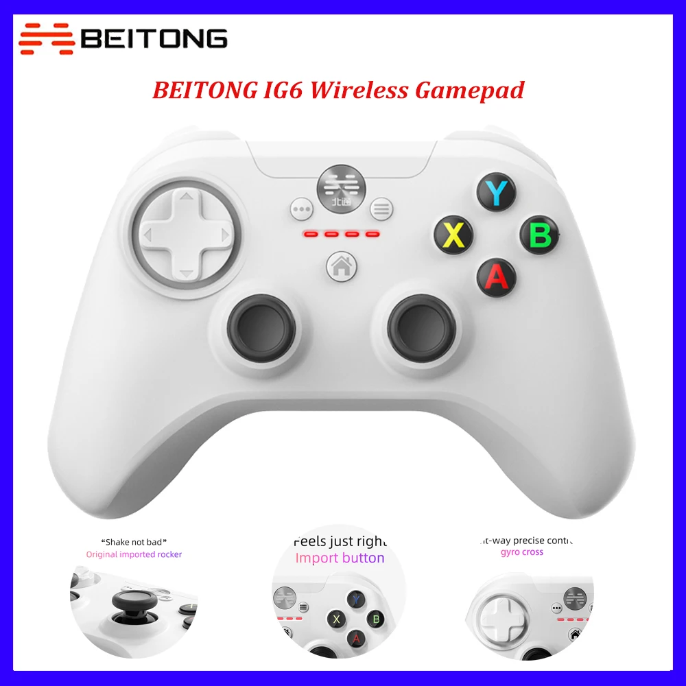 

BEITONG IG6 Bluetooth Game Controller Wireless iOS Mobile Gamepad with Joystick for Apple Officially Licensed Games Accessories
