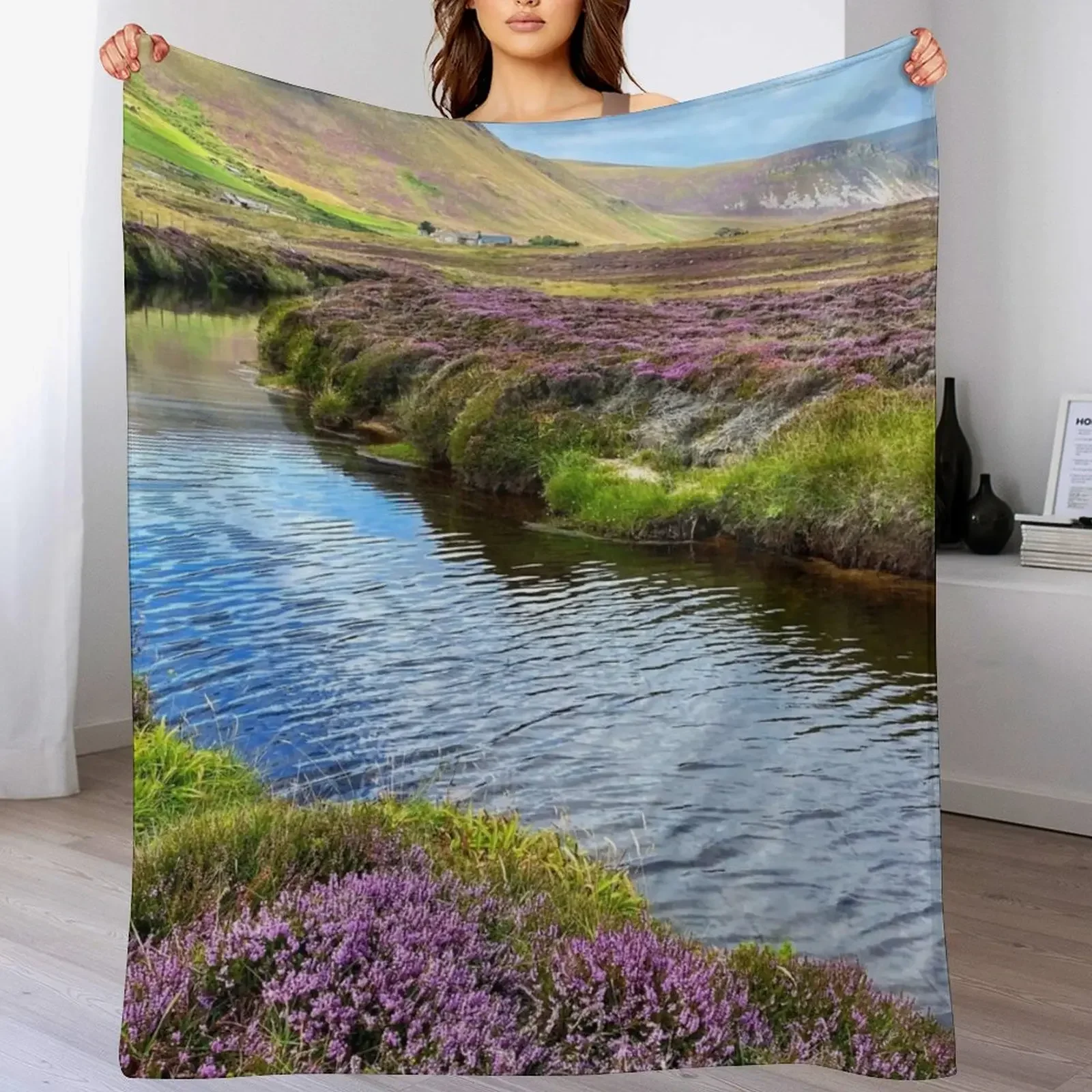 Стеллаж на Оркни остров Hoy Шотландия плед одеяло одеяла для Хэллоуина диваны